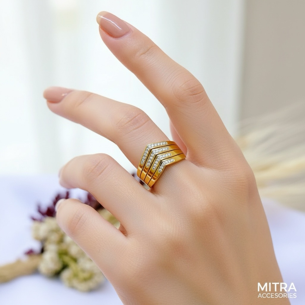 Cincin wanita titanium korean style