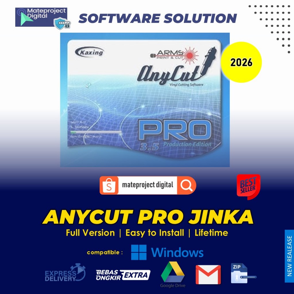 AnyCut Pro Auto Contour Full Version Software For Jinka 361, 721, 722, 723, 1351