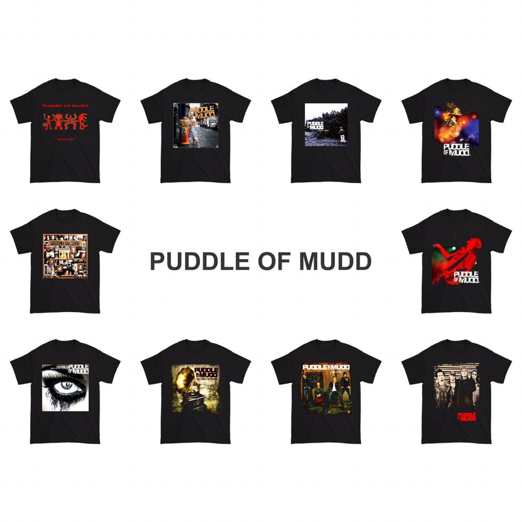 Kaos Puddle Of Mudd Band Music | Baju Puddle Of Mudd Band Musik | T-Shirt Vintage Band | Kaos Pria d