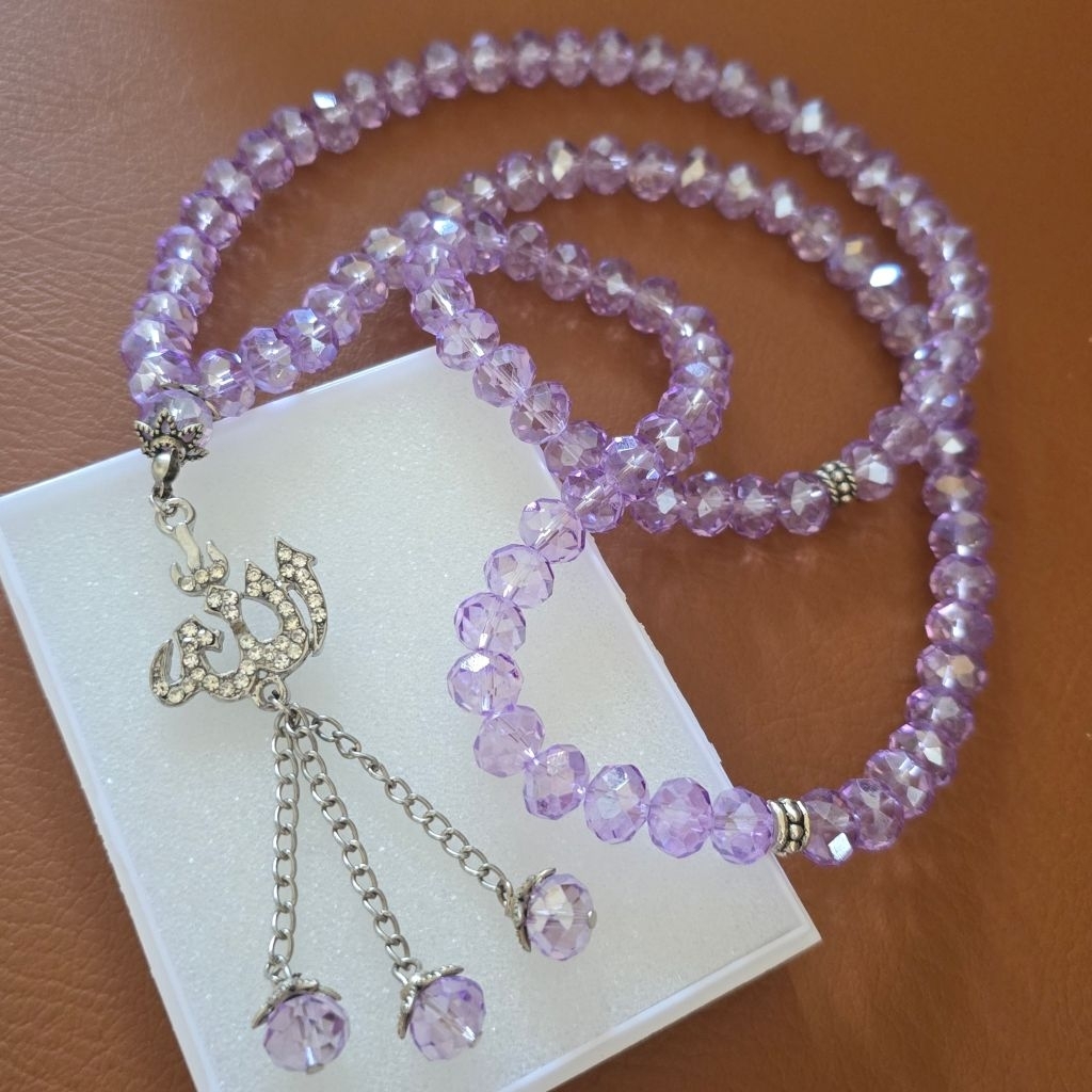 Tasbih 99 kristal ceko 10mm lafadz