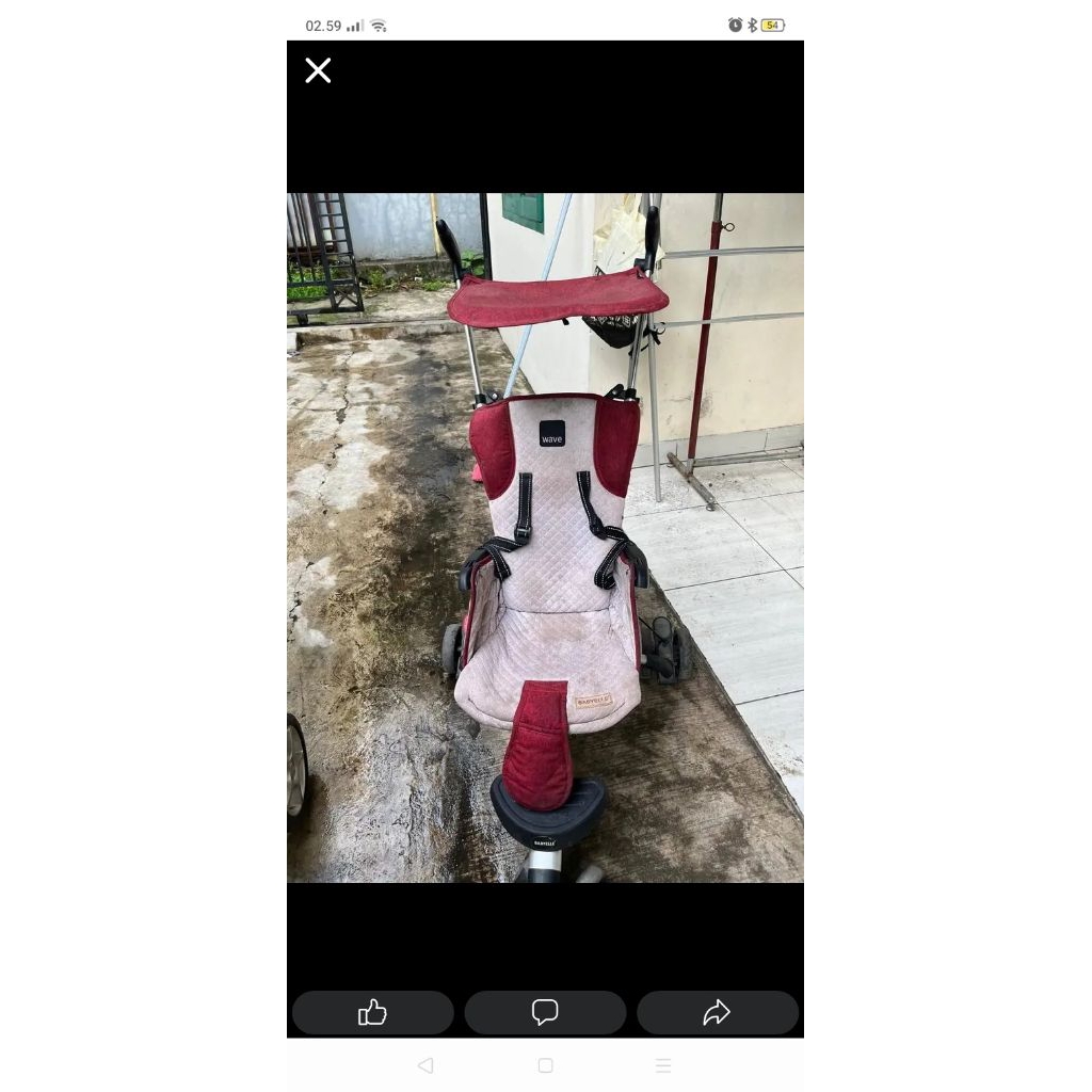 stroler baby Elle wave ,sesuai foto yah kondisinya masih layak pakai