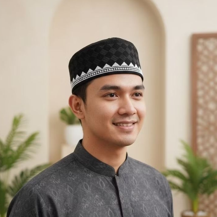 Peci Songkok Malaysia Bordir Kabah Motif