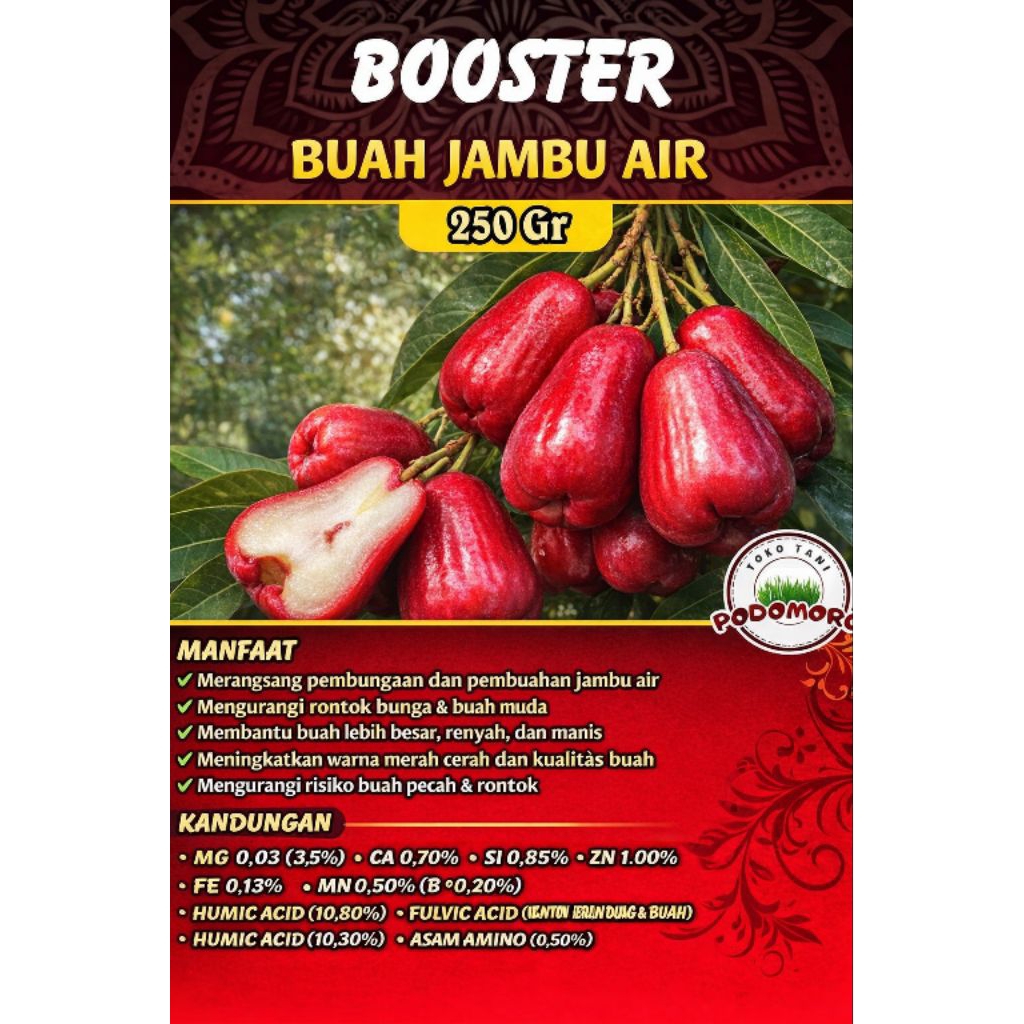 Booster pelebat buah jambu air