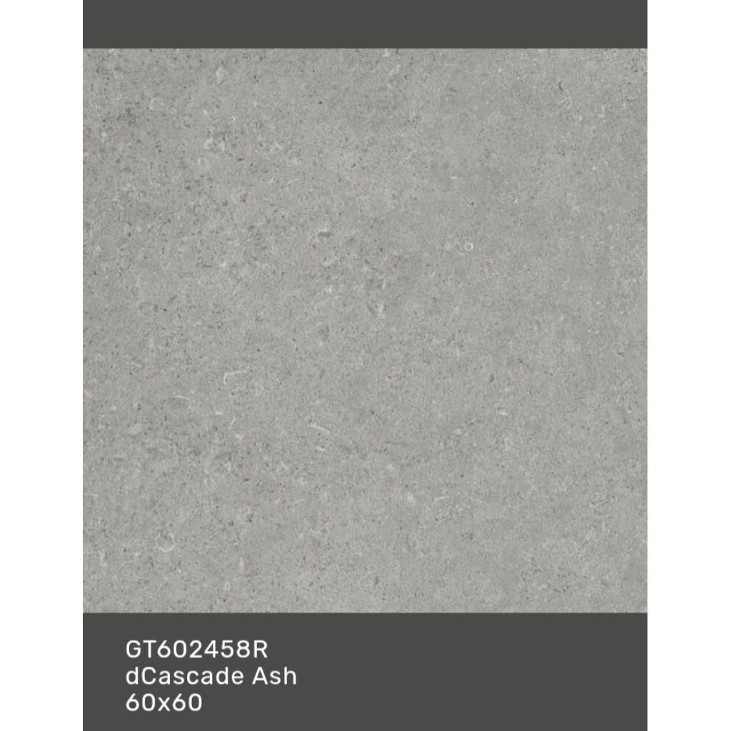 Granit Merk Roman Tipe dCasade Ash dan Smoke Ukuran 60x60 Permukaan Tekstur Matt Untuk Lantai atau D