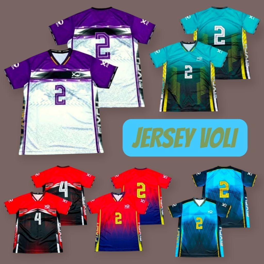 JERSEY VOLI FULL PRINTING VOLI 1LUSIN JERSEY LUSINAN TIM VOLI FULL PRINTING VOLI jersey voli 1 lusin