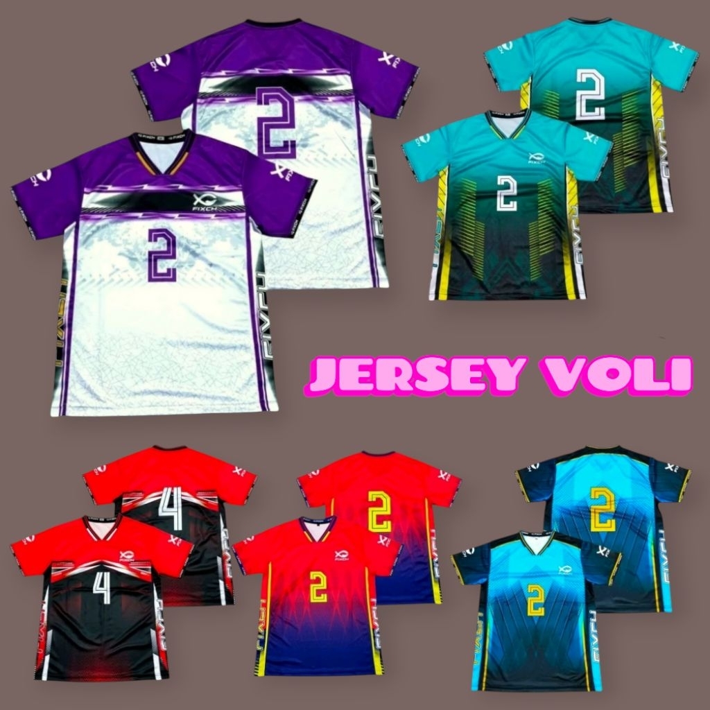 JERSEY VOLI FULL PRINTING 1 LUSIN VOLI FULL PRINTING JERSEY LUSINAN VOLI FULL PRINTING TARKAM VOLI J