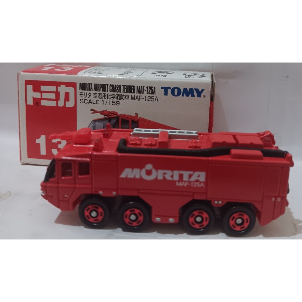 TOMICA MORITA AIRPORT CRASH  TENDER MAF-125A