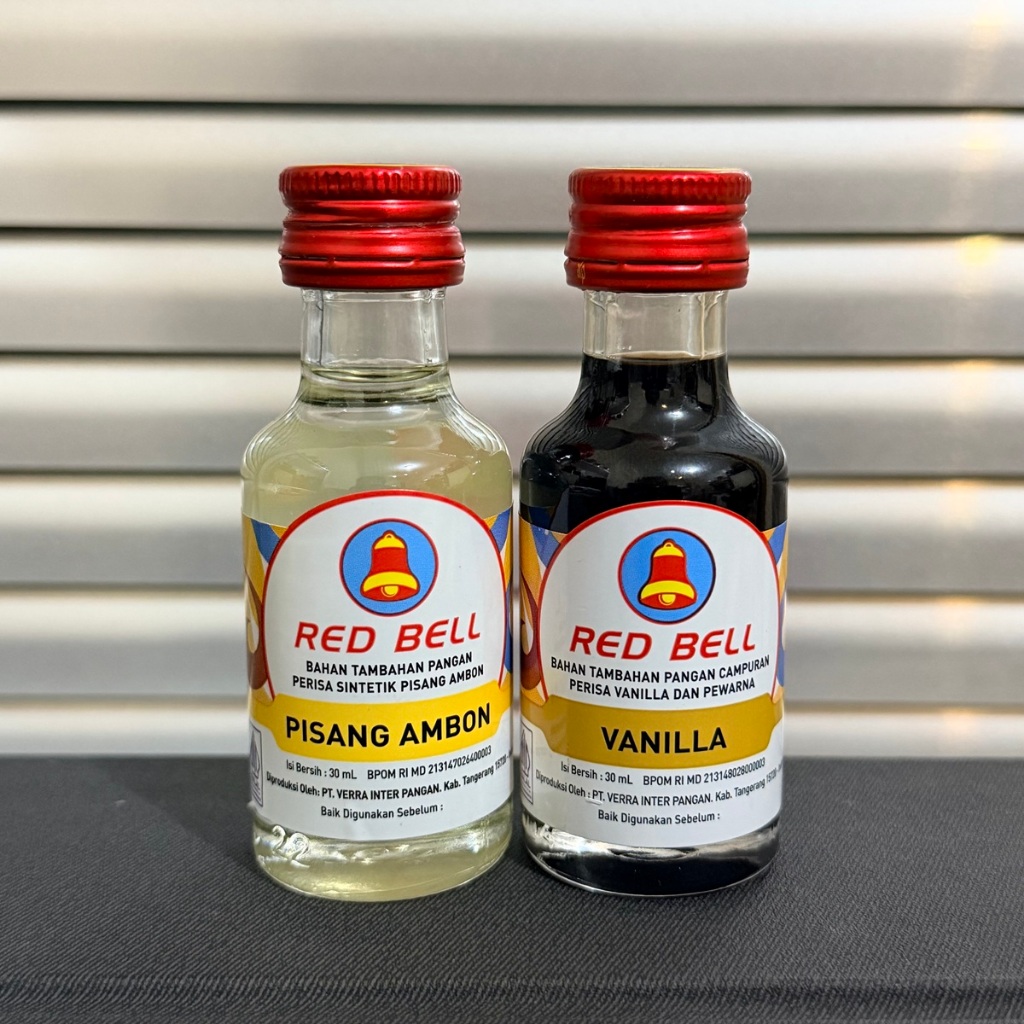Red Bell Essence Perisa Makanan 30 ml Essence Kue dan Minuman Botol Kaca