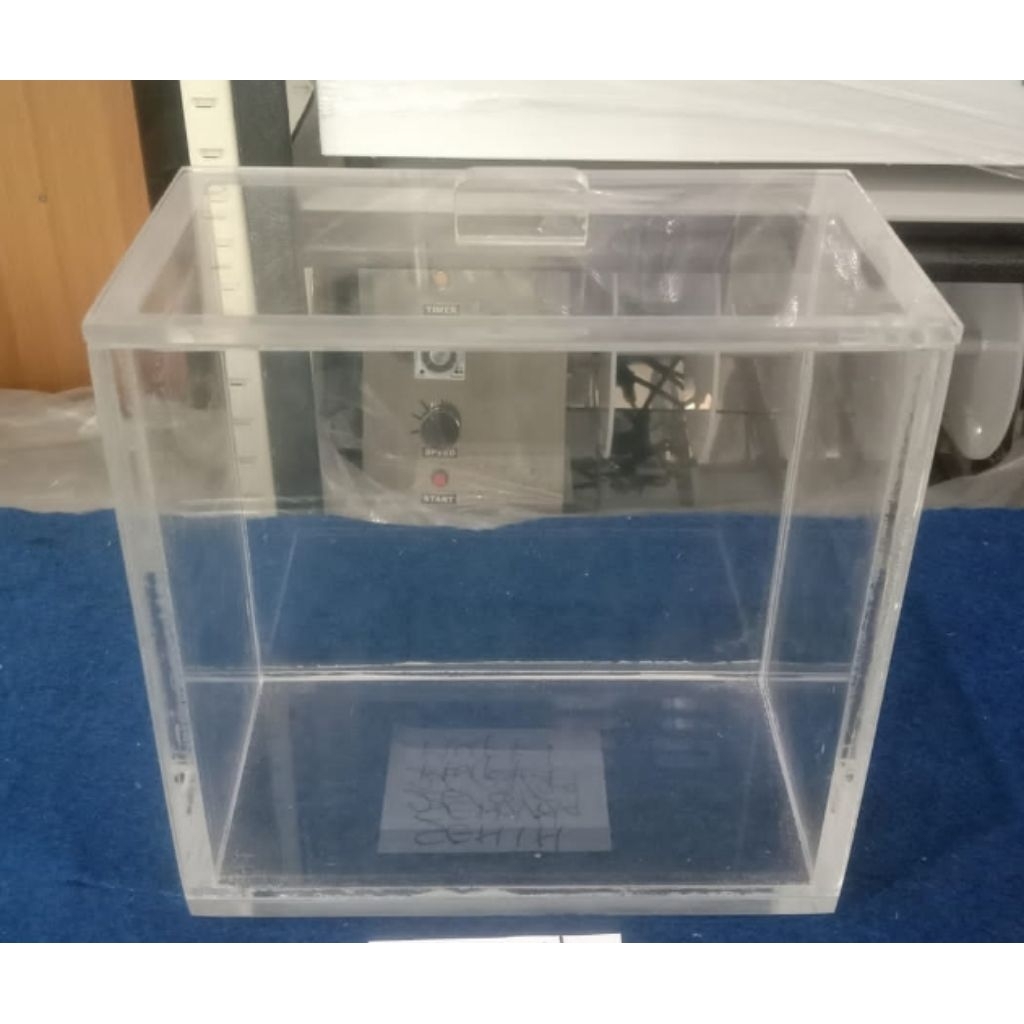 chamber KLT 20x20cm bahan akrilik alat utk pemisahan kromatografi lapis tipis