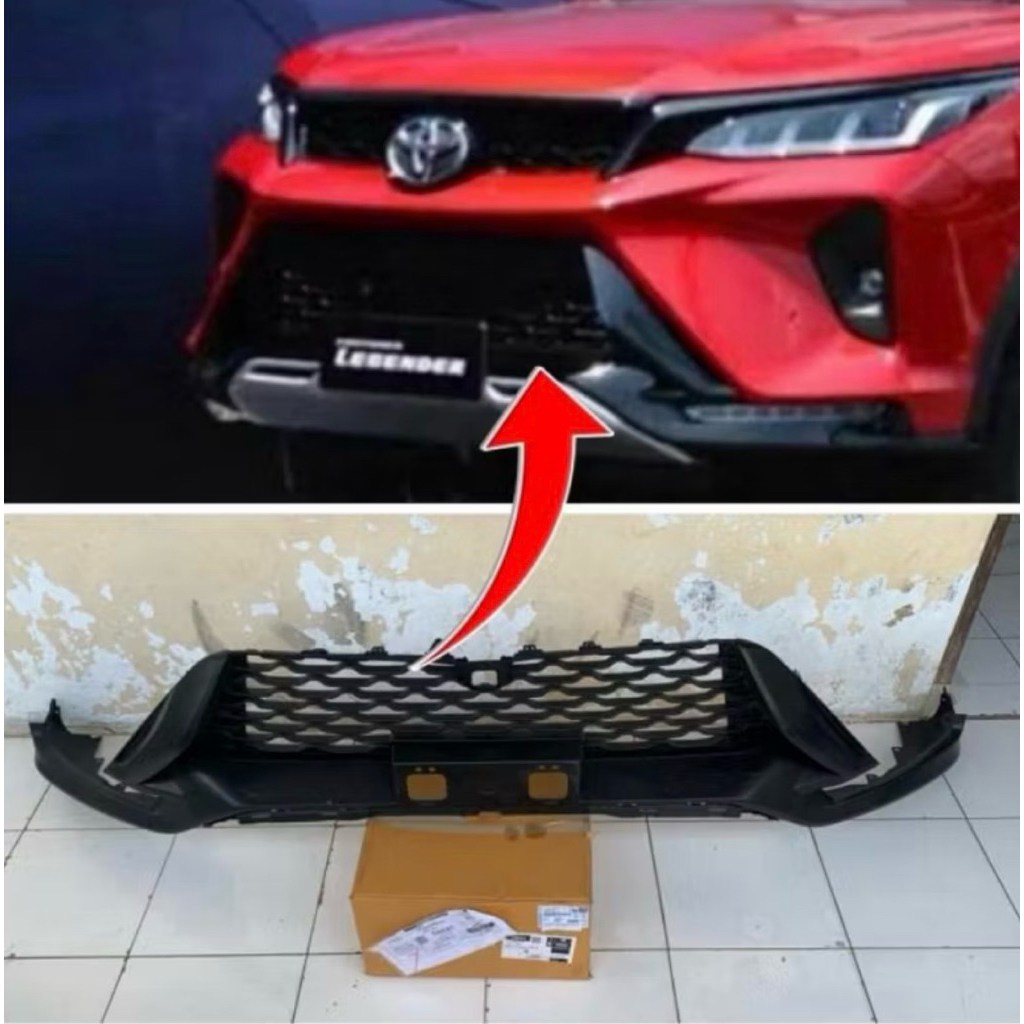 Grill Bumper Depan Bagian Bawah Toyota Fortuner Legender 2021 Up Part Original VRZ GR 2025