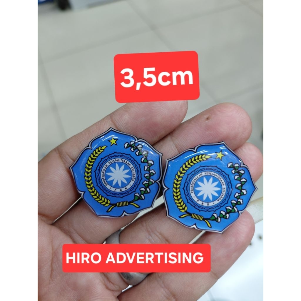pin pkk 3,5cm lapis resin