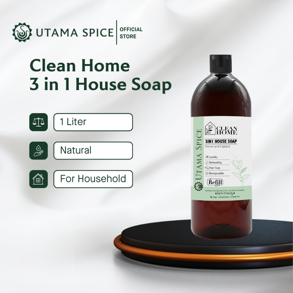 Utama Spice Clean Home 3in1 House Soap Fennel and Cajeput 1 LITER