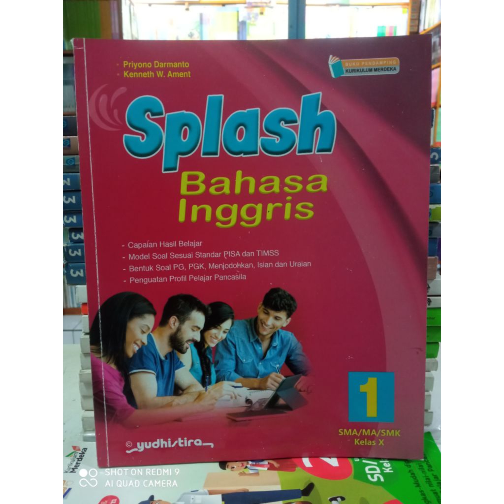BUKU SPLASH BAHASA INGGRIS UNTUK SMA KELAS 10 YUDHISTIRA ORIGINAL
