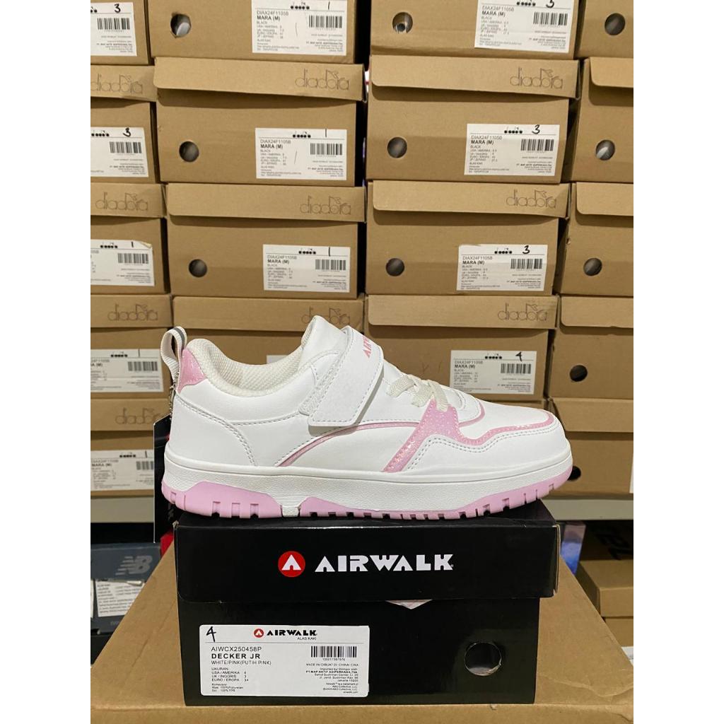Airwalk Decker Jr White/Pink Kids Shoes Original