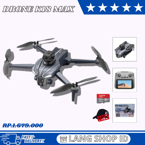 New K18 MAX GPS Airdrop Drone Fishing Laser Obstacle Avoidance Optical Flow Rc Screen Remote Control