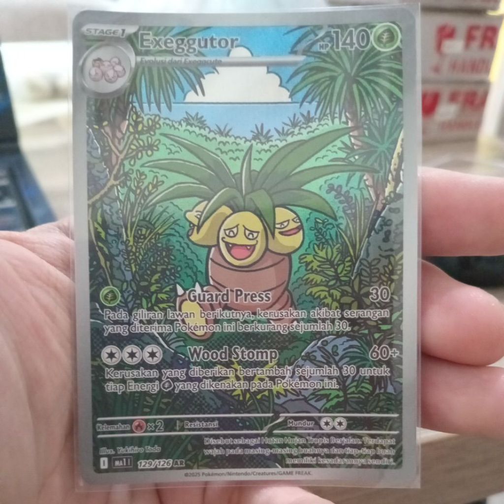 KARTU POKEMON EXEGGUTOR AR INDONESIA HOLO
