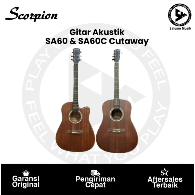 Gitar Akustik Scorpion SA60 Series Original Varian