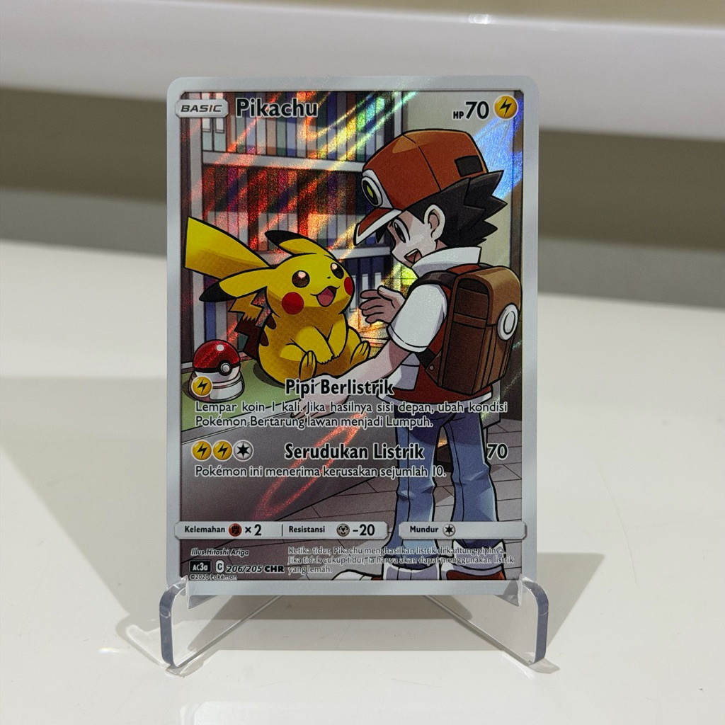 Kartu Pokemon Original - Pikachu CHR 206/205 AC3a