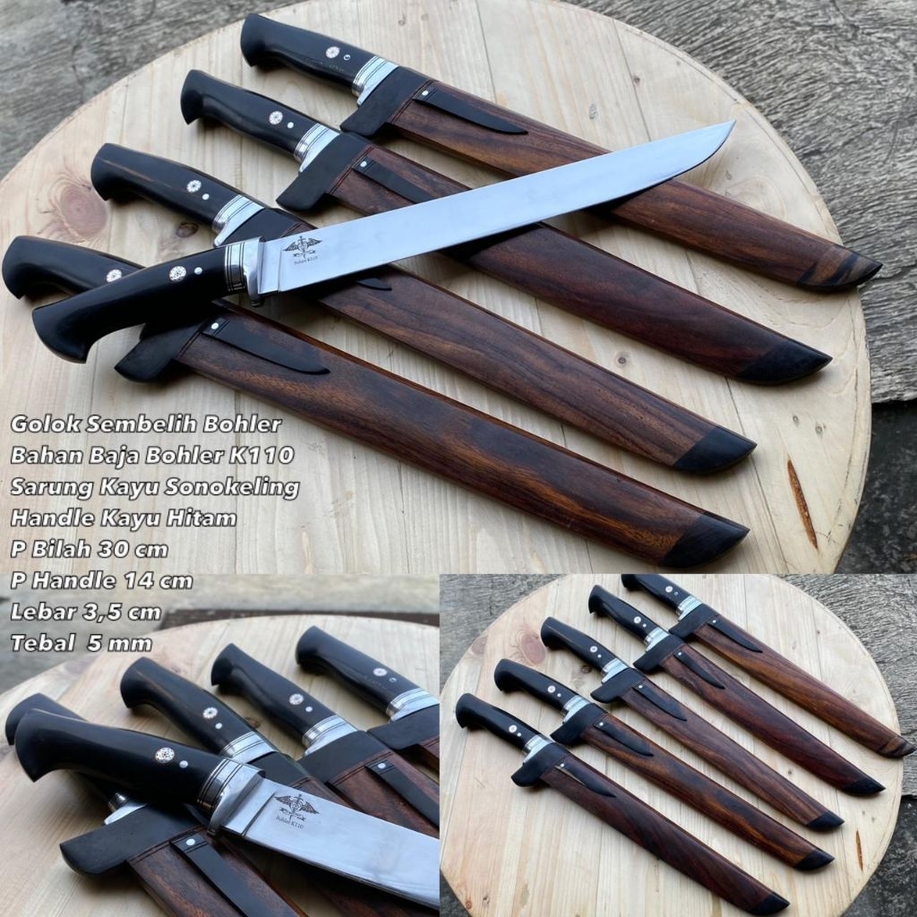 pisau sembelihan bohler k110 original full sono keling