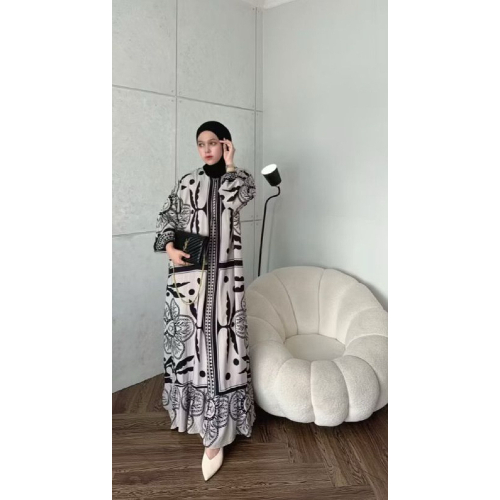 Gamis jumbo rayon wanita gamis rempel gamis rayon premium busui resleting depan