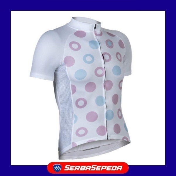 Xzone Jersey Roadbike Pendek Dots - Jersey Sepeda Roadbike