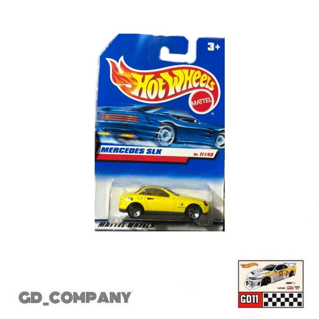 Hotwheels Mercedes SLK Kuning (Free protektor)