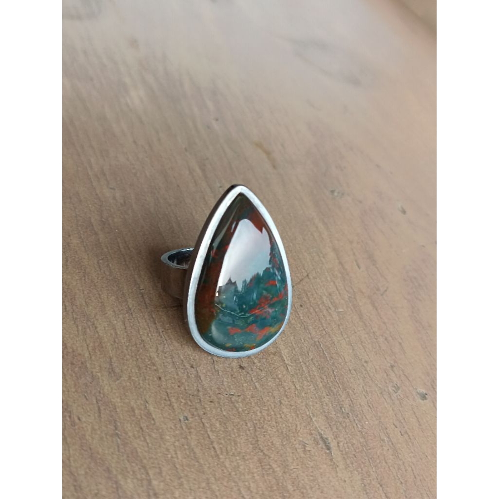 Cincin Pria Murah Batu Klawing Nagasui Nogosui Original Perak Jasper