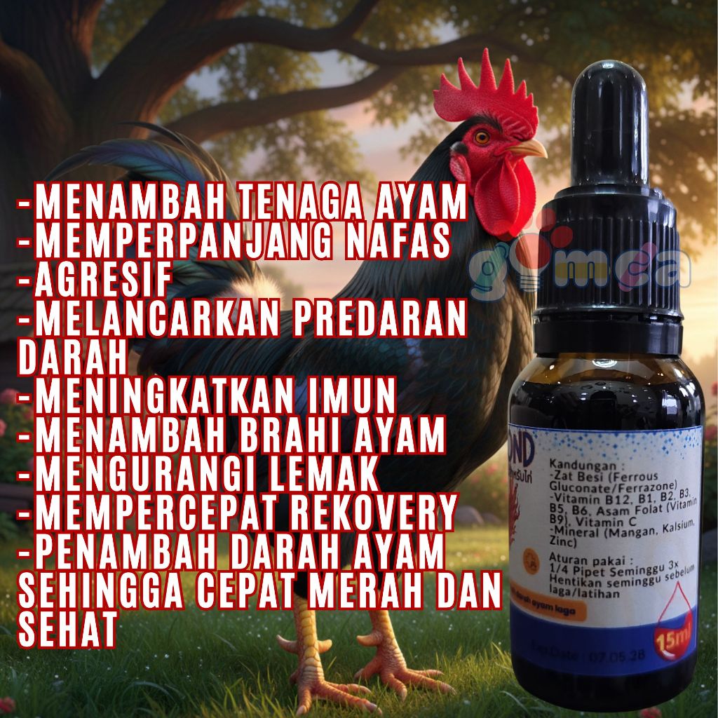 Vitamin Mineral Suplement Ayam laga merah merona gimca
