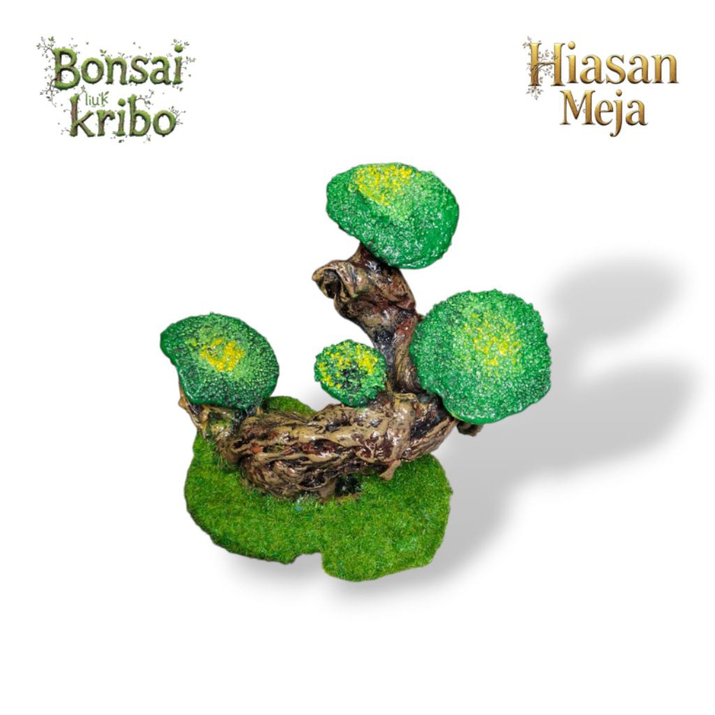 Bonsai Artificial 750gr | Pohon Plastik Hias Meja Kerja Minimalis