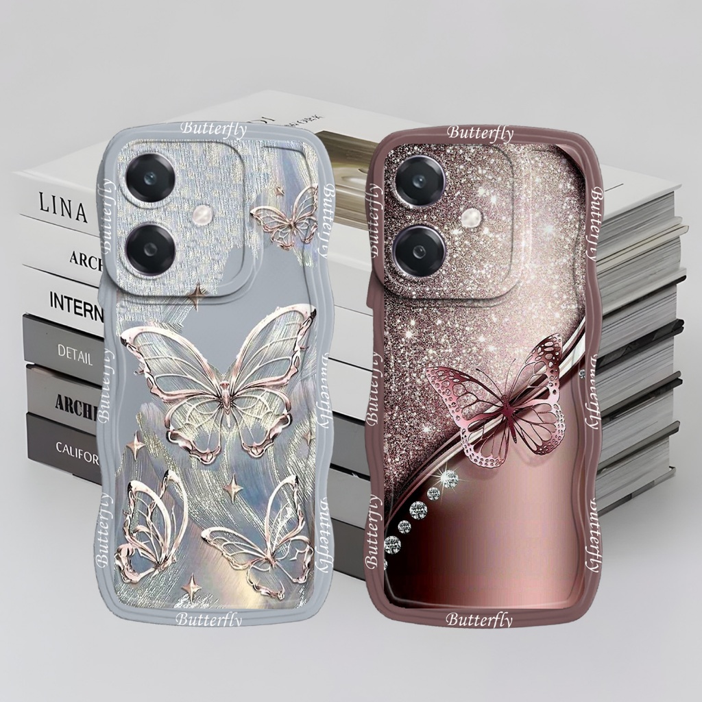 Casing Hp untuk OPPO A5I - Softcase Gelombang OPPO A3X A3 5G A18 A38 A60 A58 A78 lentur R-136