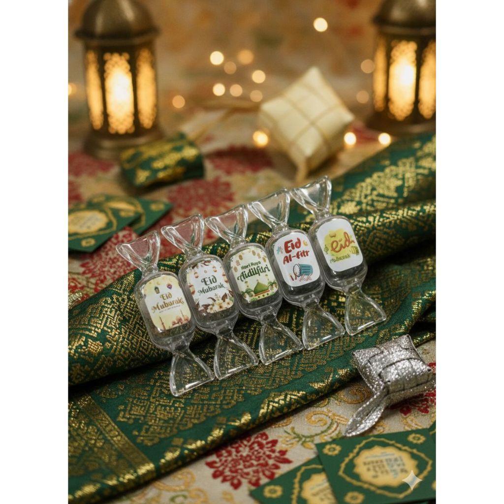 Lebaran THR Candy | amplop lebaran bentuk permen akrilik viral unik estetik kekinian