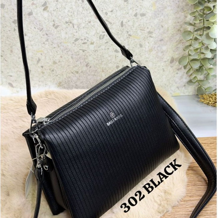 Tas Fashion Slempang Wanita 302 Bahan Kulit Jeruk