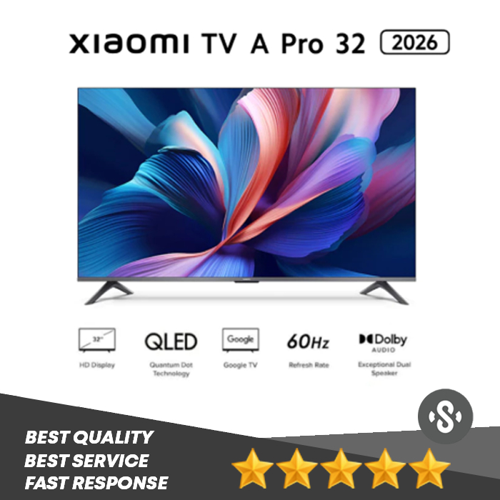 Xiaomi TV A Pro 32" 2026 | Xiaomi TV A Pro 32" 32 in inci inch Android TV Dolby - Garansi Resmi