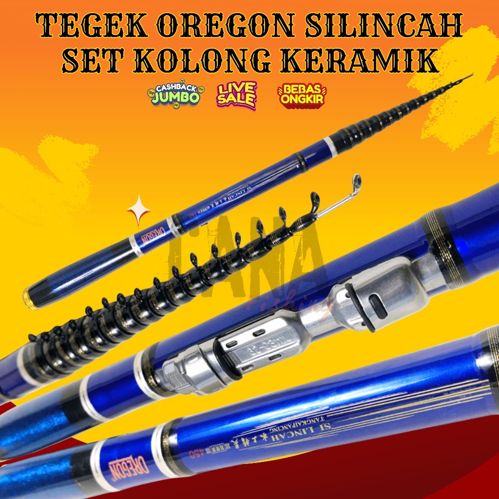 JORAN TEGEK OREGON SILINCAH SET KOLONG KERAMIK RUAS PENDEK 33CM BAHAN CARBON