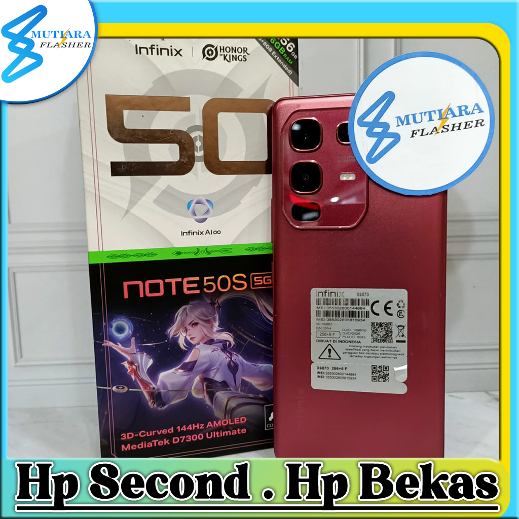 Infinix Note 50S Ram 8 Rom 256GB Second Original