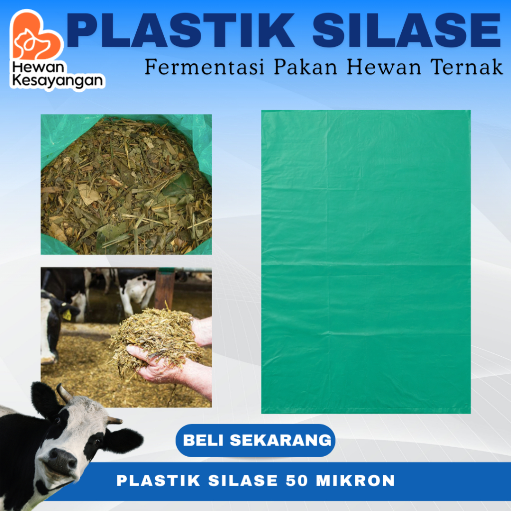 Plastik Silase / Silage Pakan Ternak Kambing Domba Sapi Kapasitas 40Kg