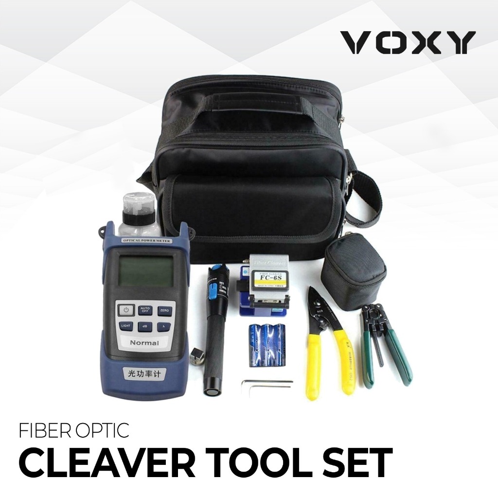 FTTH Tool Kit Set Lengkap OPM VFL Cleaver FO Fiber Optik Tool Kit FO Fiber Optic Tool Kit