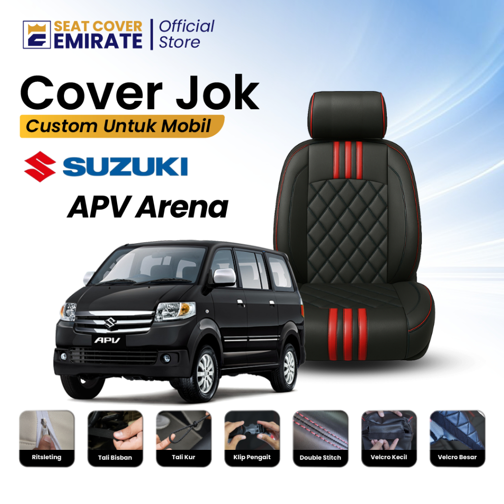 SARUNG JOK MOBIL SUZUKI APV ARENA - FULLSEAT DAN PERBARIS