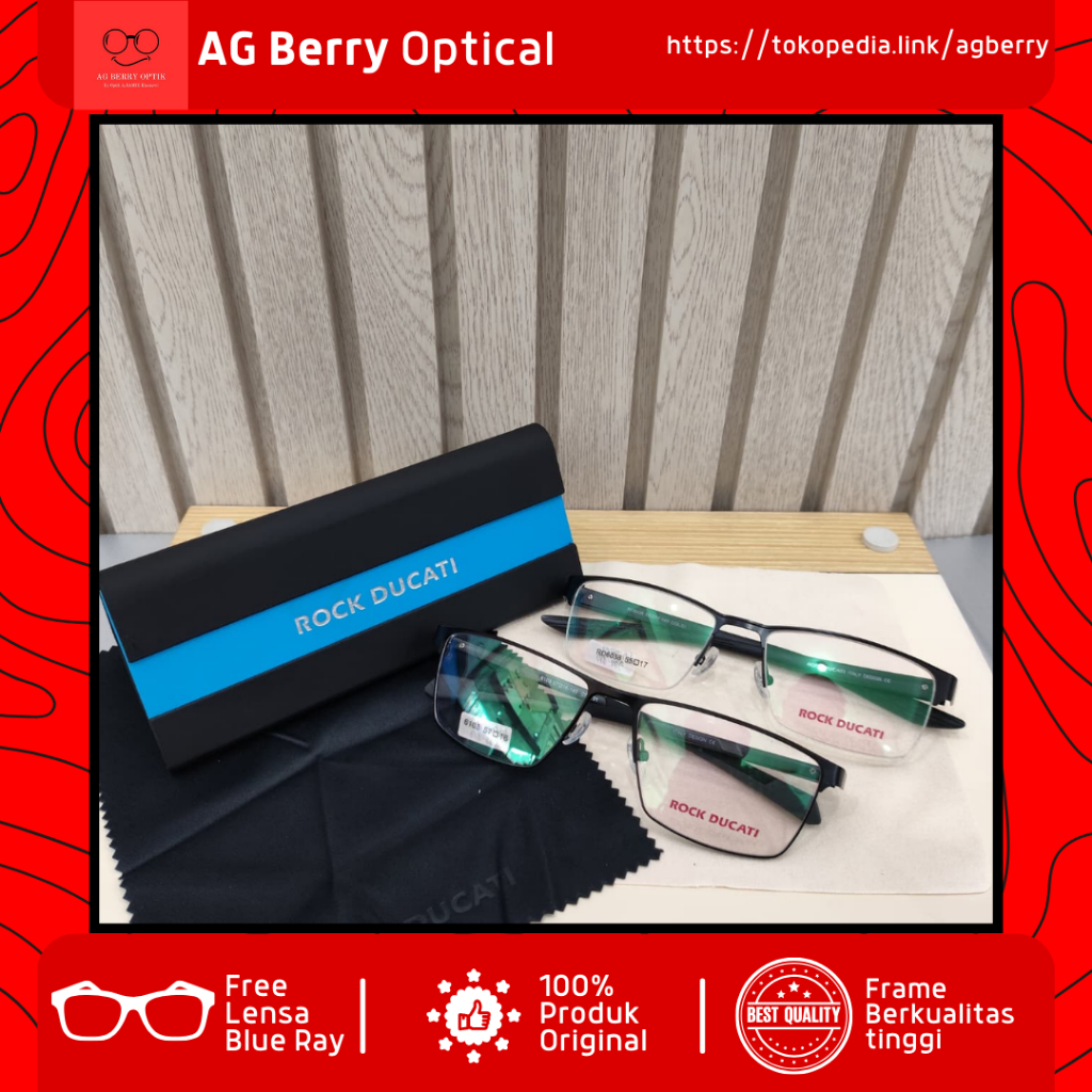 FRAME KACAMATA ROCK DUCATI FRAMELESS ORIGINAL