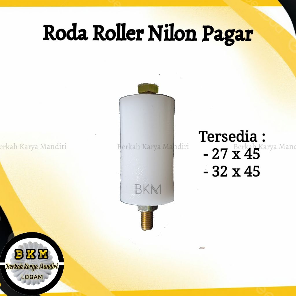Roda Roller Nilon / Roller Pintu Pagar Stainless / Bearing Pintu Pagar Besi Kecil, Sedang// Roda Nil