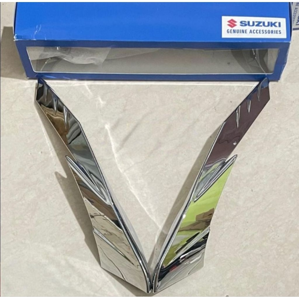 garnis bodi belakang crome suzuki satria fu facelift baru ori sga