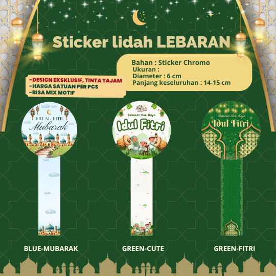 STIKER LIDAH LEBARAN