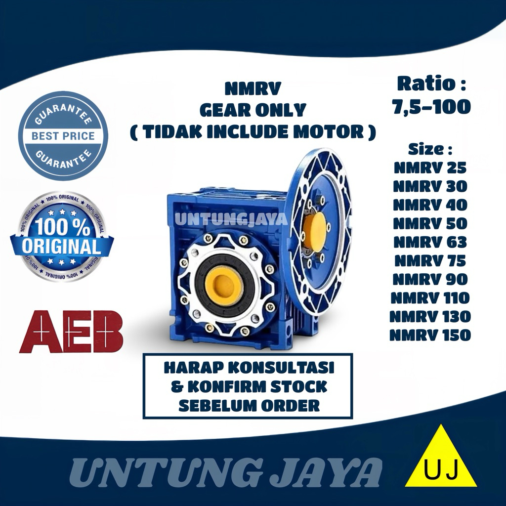 GEARBOX NMRV 50 ( GEAR ONLY ) // GEAR BOX NMRV 050 // GIRBOK NMRV 50 // JUAL GEARBOX NMRV SURABAYA
