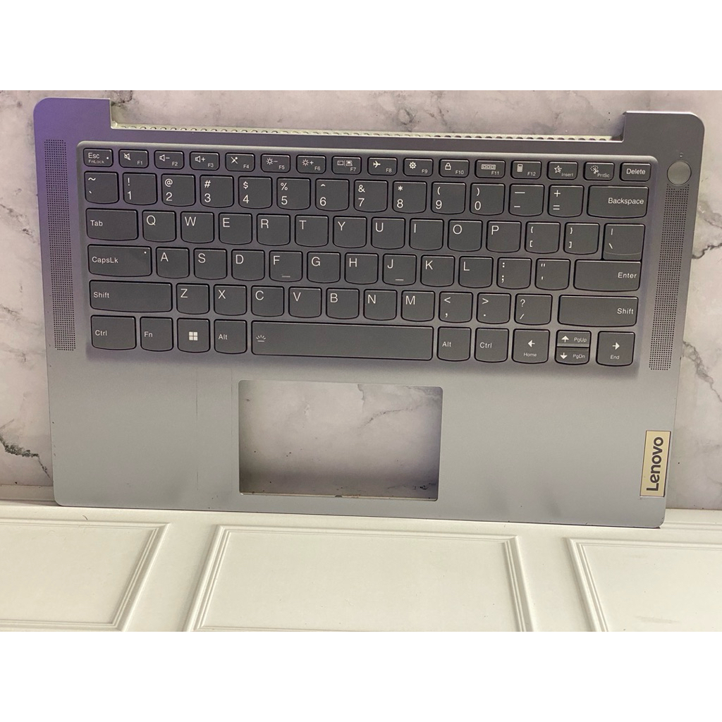 Frame & Keyboard Laptop Lenovo Ideapad 1-14AMN7 Original Silver