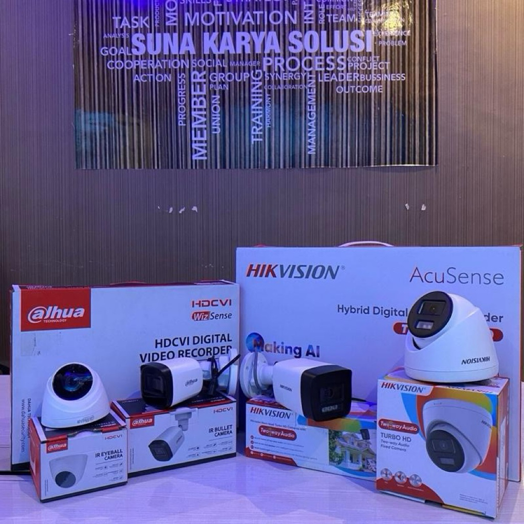 Hikvision AcuSense Hybrid Digital Video Recorder & Dahua HDCVI Digital Video Recorder Kamera CCTV Te