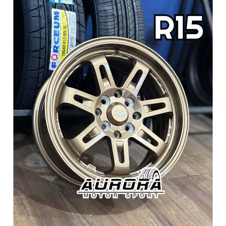 Velg Mobil HSR Ring 15 Lebar 65 Untuk Brio,Avanza,Xenia,Livina,Calya - Bronze