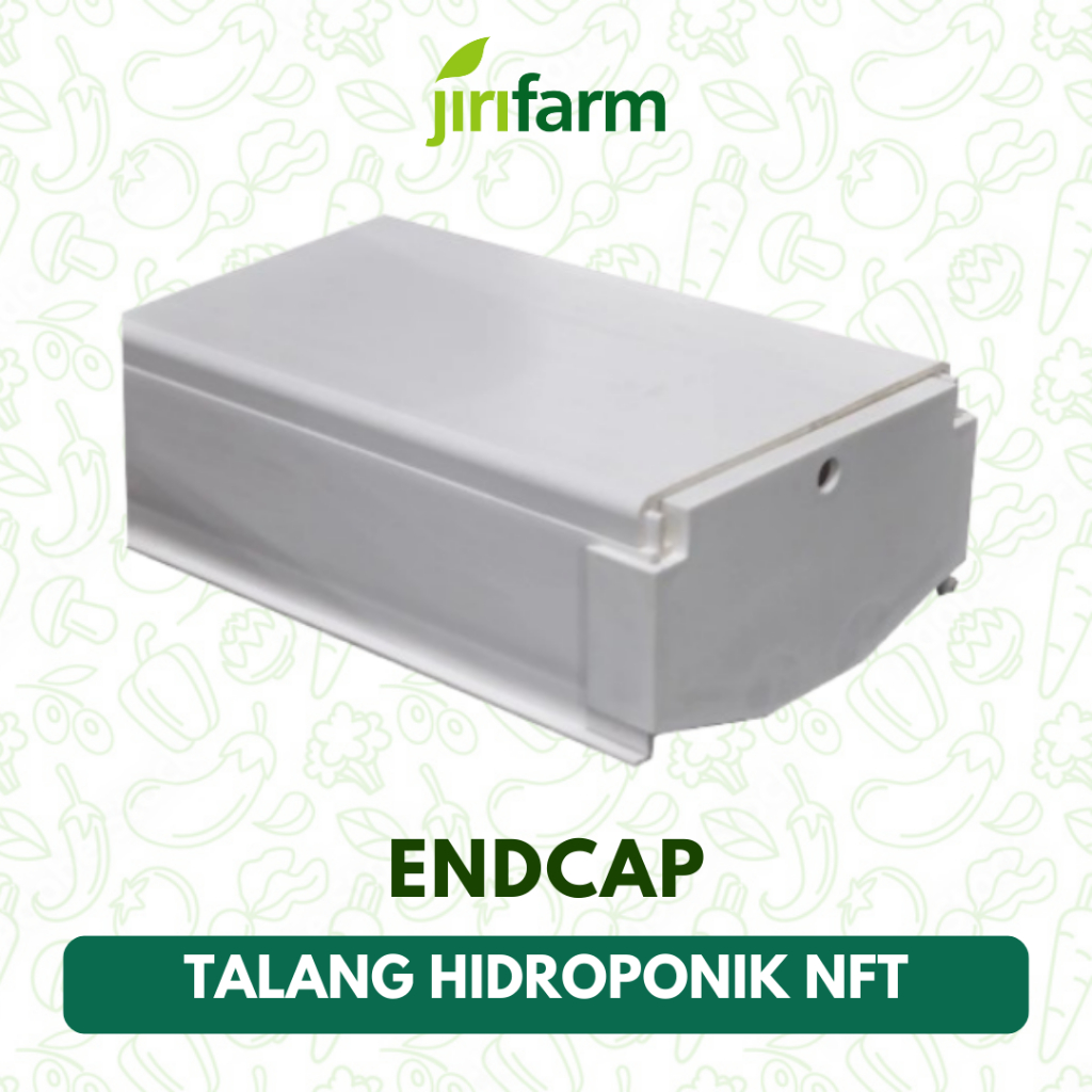 JIRIFARM - Penutup Ujung Talang Hidroponik End Cap Gully Trapesium Food Grade Tanpa saluran air