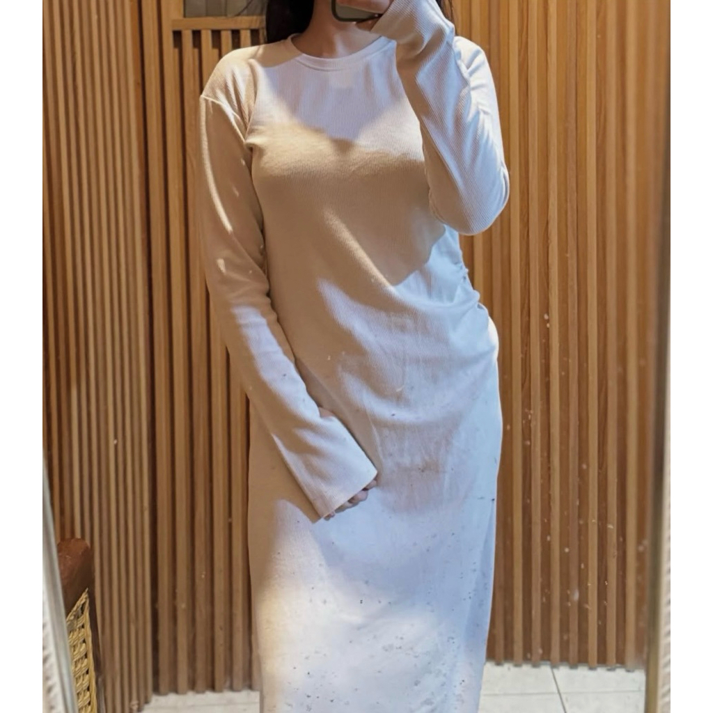 preloved puff it up knit dress