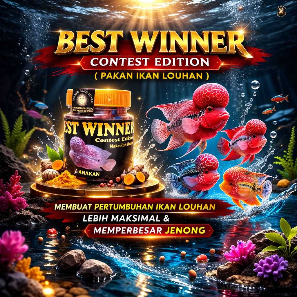 Best Winner Pakan Ikan Louhan Anakan 100gr