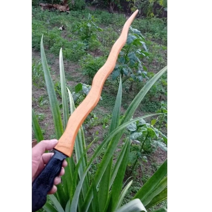 KERIS JANGKUNG - KERIS KAYU MAINAN - KERIS JANGKUNG KAYU - KERIS MAINAN ANAK - KERIS PERAGA SILAT - 